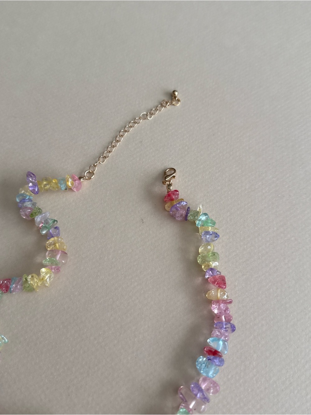 Multicolor Pastel stone Necklace N2079 - Picture 5 of 5